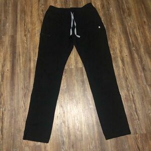 Figs Black Scrub Yola Pants TALL medium